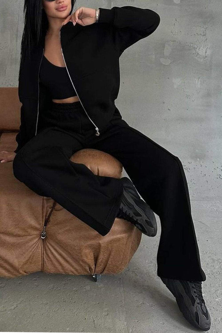 Lureva | Women’s Two-Piece Lounge Set with zip-up jacket