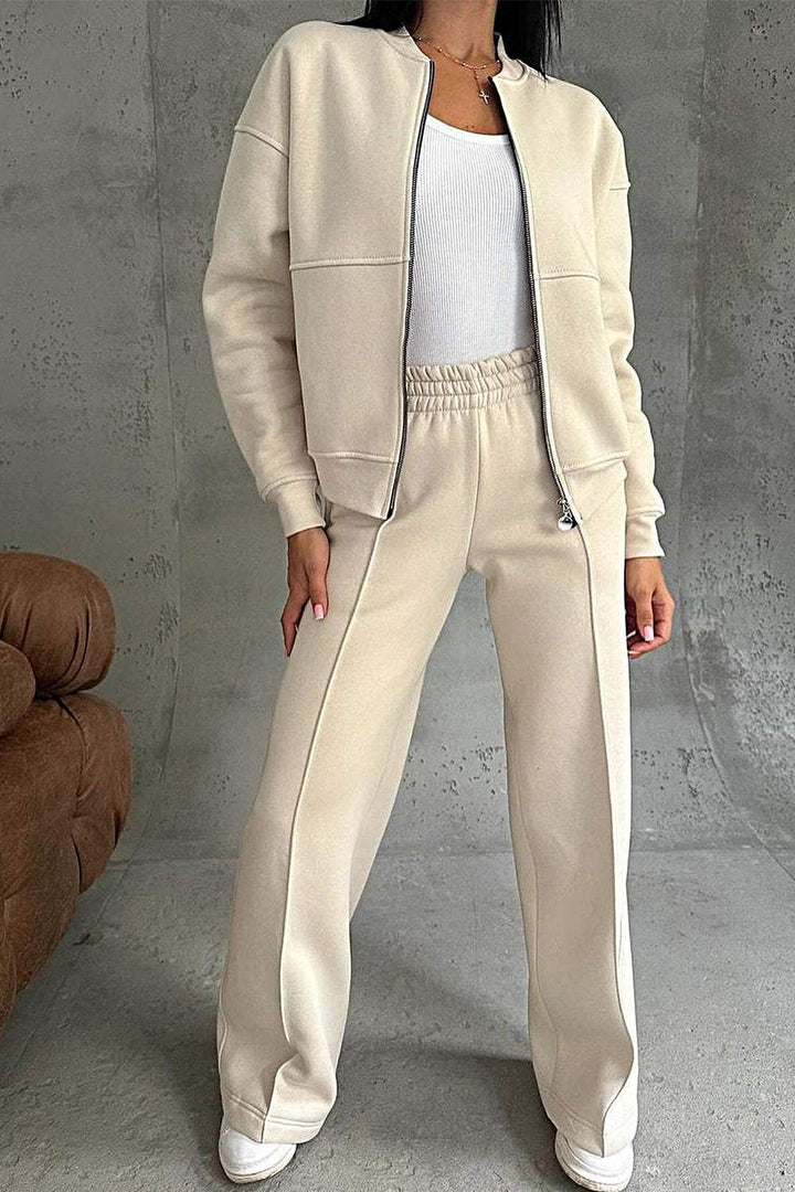 Lureva | Women’s Two-Piece Lounge Set with zip-up jacket