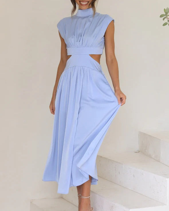 Eloria | Women’s Maxi Dress with Cut Out Waist and Flowing Skirt