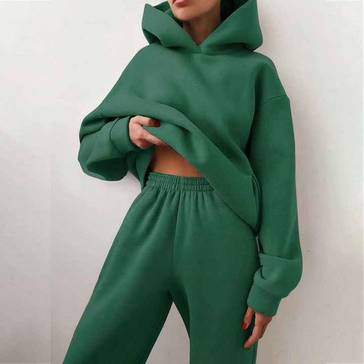 Zymera | Women’s Two-Piece Set with relaxed hoodie and elastic waist pants