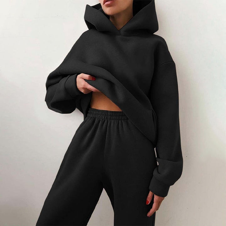 Zymera | Women’s Two-Piece Set with relaxed hoodie and elastic waist pants