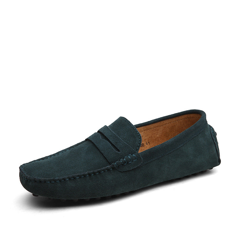 Harry | Men's Suede Loafers With Penny Strap