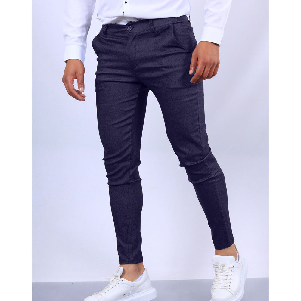 Elvaro | Men’s Business Trousers with Slim Fit and Clean Finish