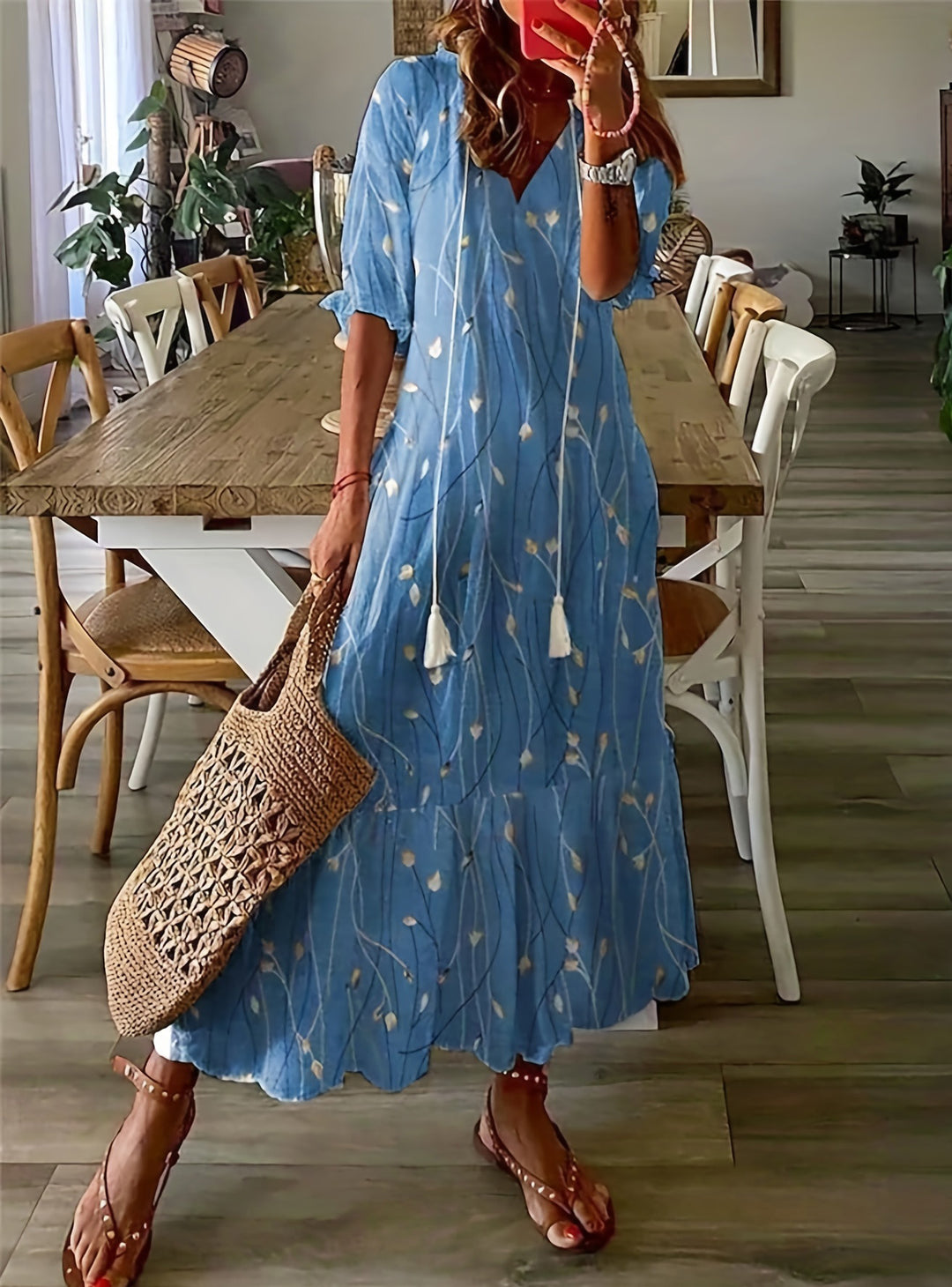 Elvina | Women’s floral maxi dress designed for summer days