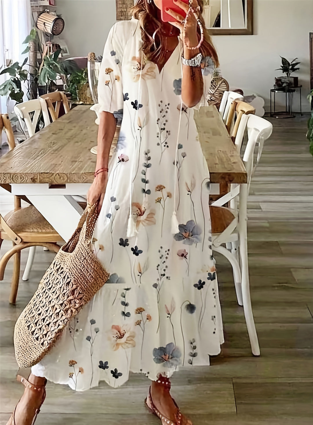 Elvina | Women’s floral maxi dress designed for summer days