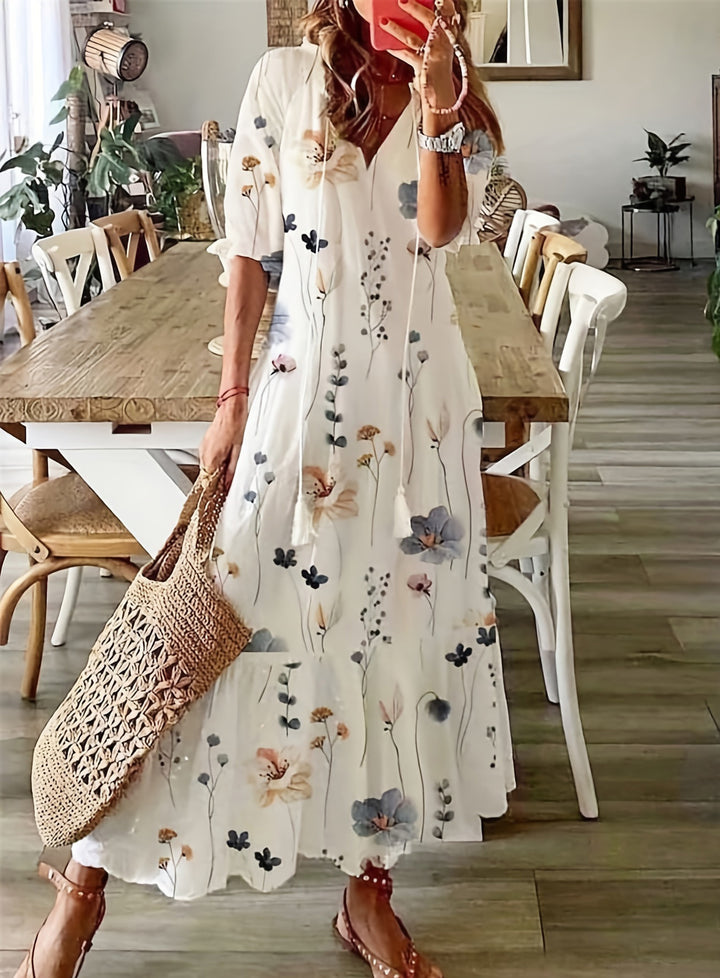 Elvina | Women’s floral maxi dress designed for summer days