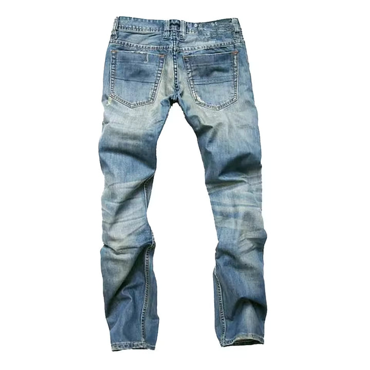 Vandrex | Men’s Distressed Jeans with faded wash visual character