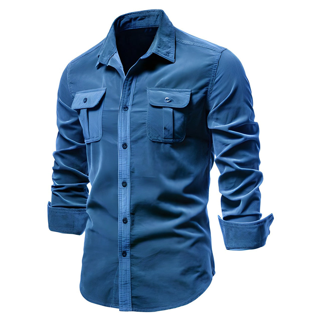 Arvion | Men’s Button-Up Shirt with dual pocket detail