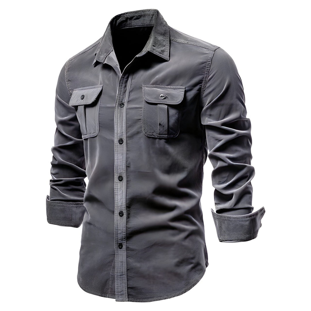 Arvion | Men’s Button-Up Shirt with dual pocket detail