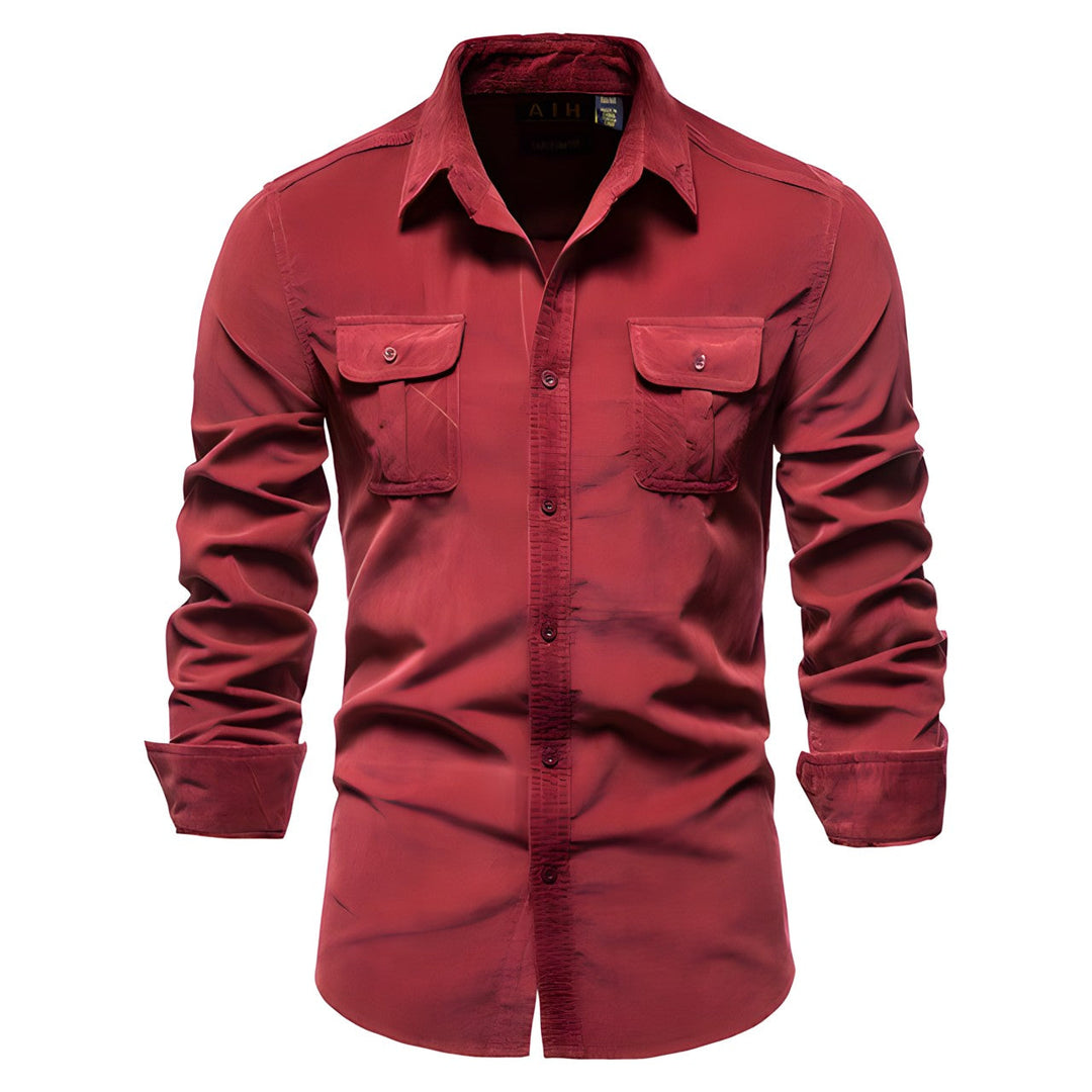 Arvion | Men’s Button-Up Shirt with dual pocket detail