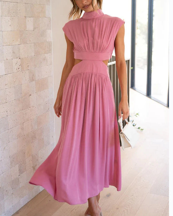 Eloria | Women’s Maxi Dress with Cut Out Waist and Flowing Skirt