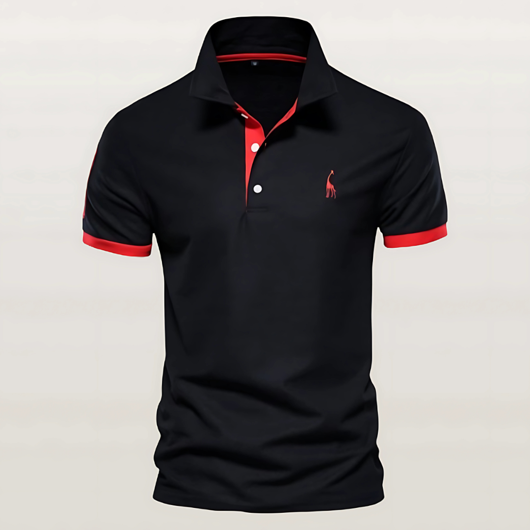Nolan | Men’s Polo Shirt with Bold Trim Feature