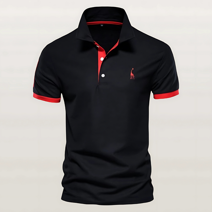 Nolan | Men’s Polo Shirt with Bold Trim Feature