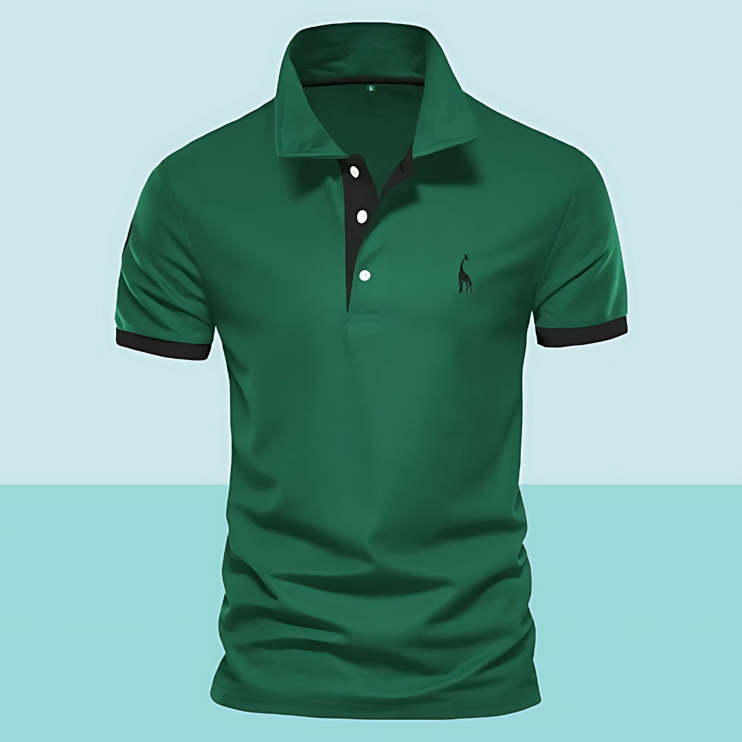 Nolan | Men’s Polo Shirt with Bold Trim Feature