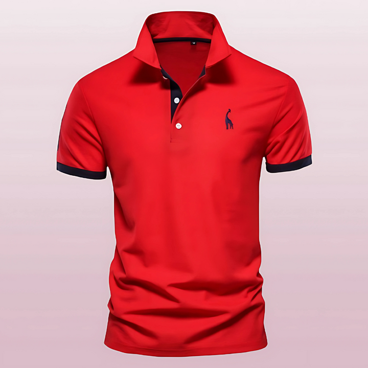 Nolan | Men’s Polo Shirt with Bold Trim Feature