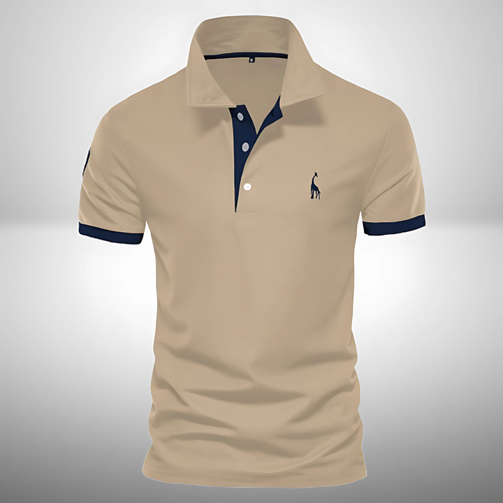 Nolan | Men’s Polo Shirt with Bold Trim Feature