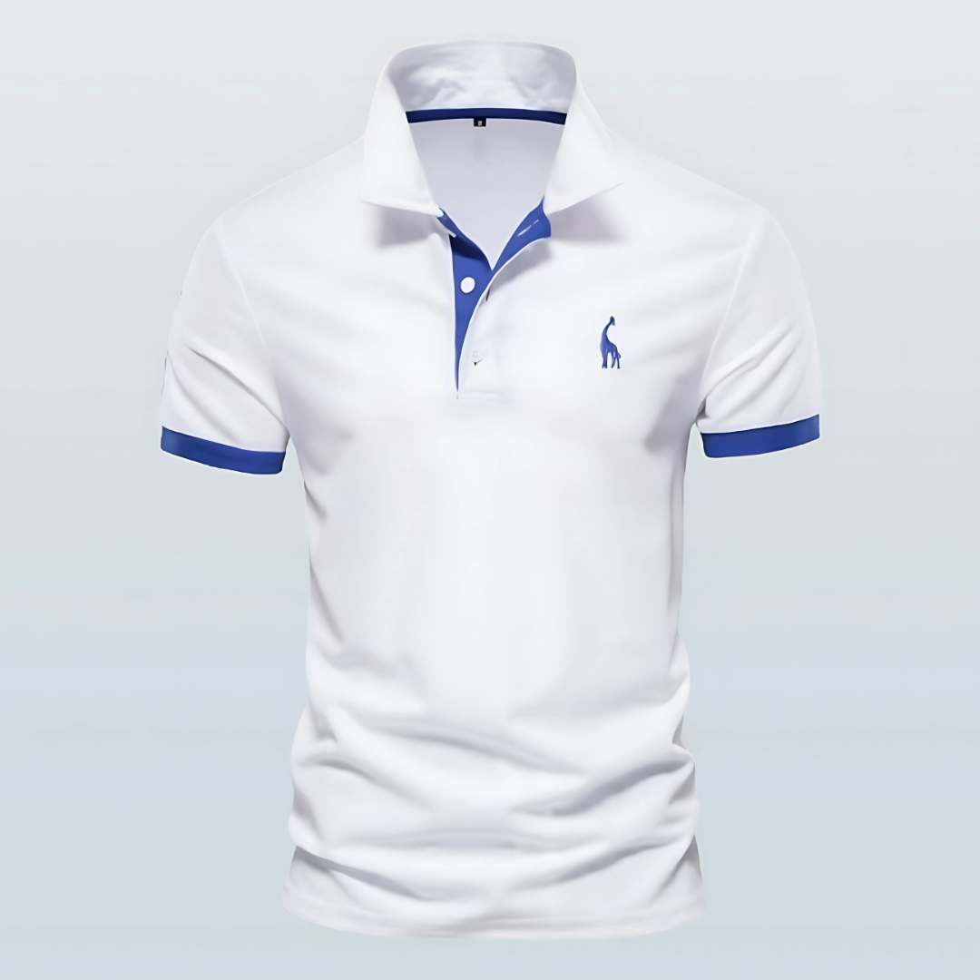 Nolan | Men’s Polo Shirt with Bold Trim Feature