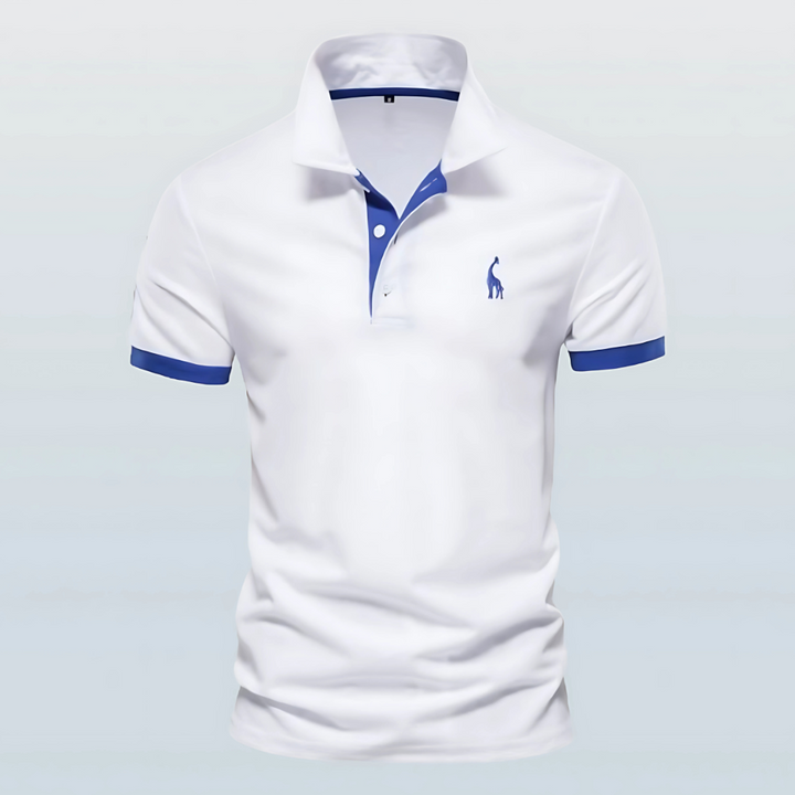 Nolan | Men’s Polo Shirt with Bold Trim Feature