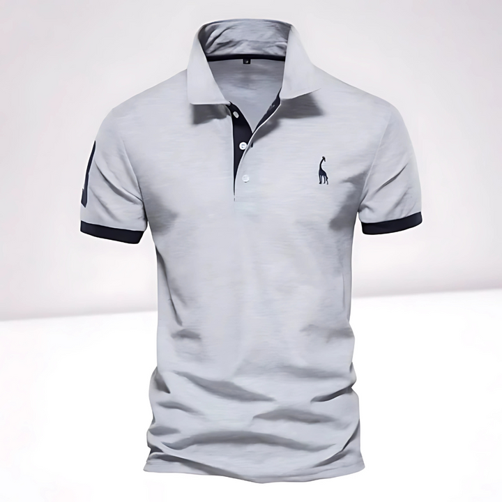 Nolan | Men’s Polo Shirt with Bold Trim Feature
