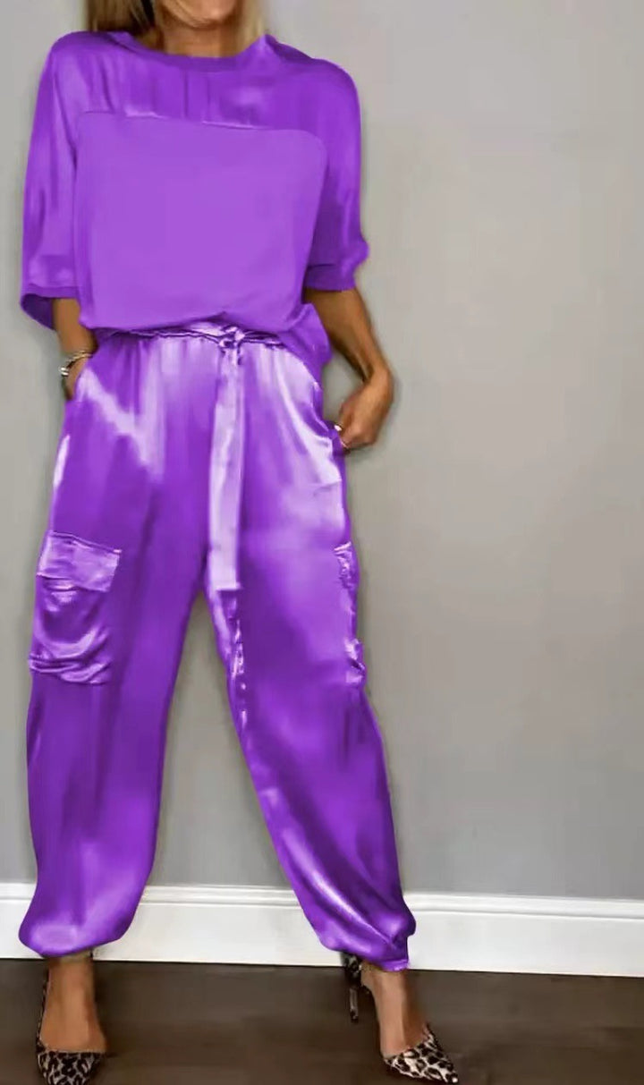 Nyvella | Women’s Belted Jumpsuit with slim leg finish