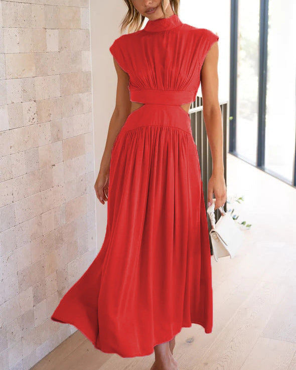 Eloria | Women’s Maxi Dress with Cut Out Waist and Flowing Skirt