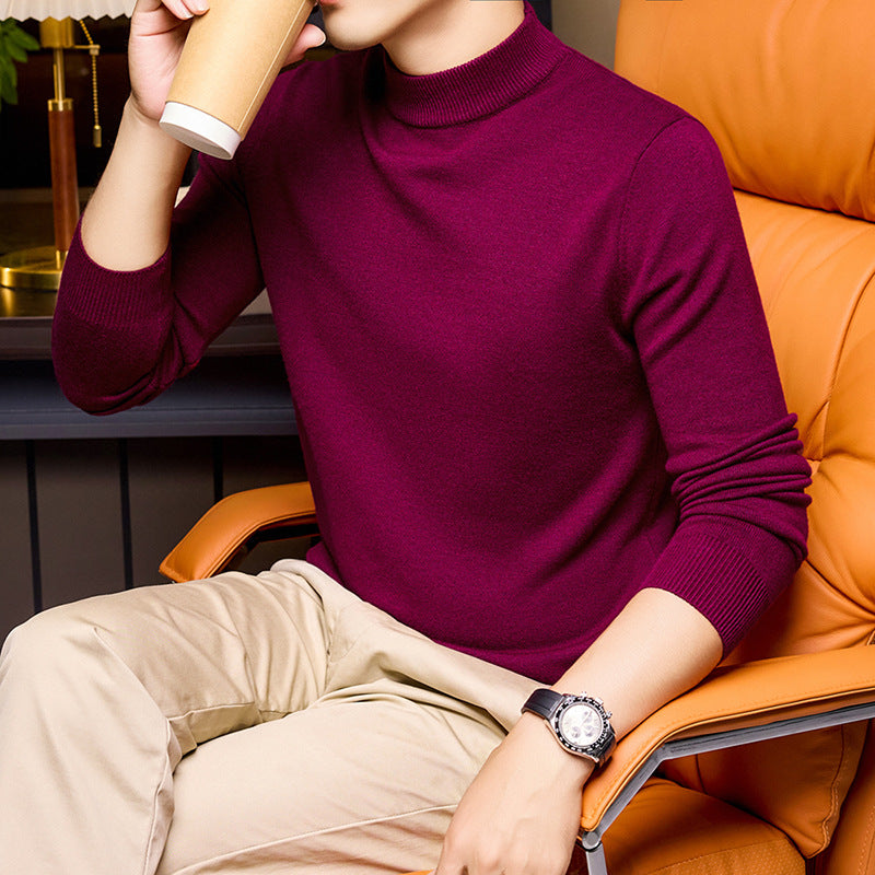 Zeravon | Men’s High Neck Sweater with fitted silhouette
