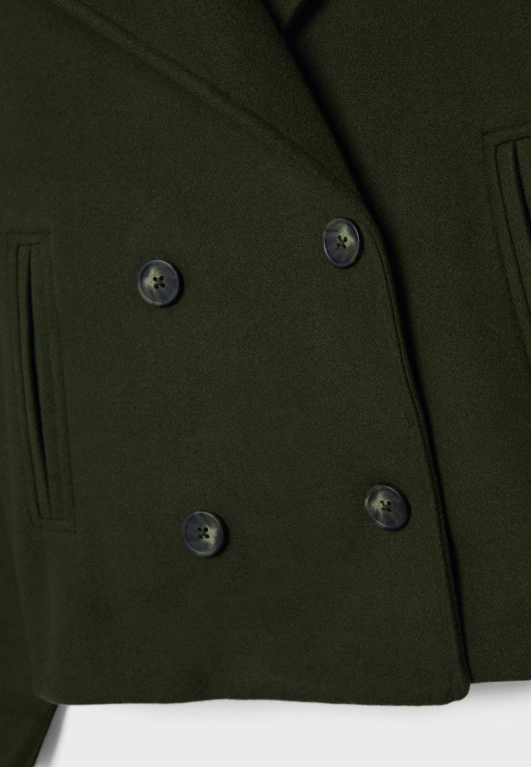 Aveline | Women’s Cropped Coat with Double-Breasted Front