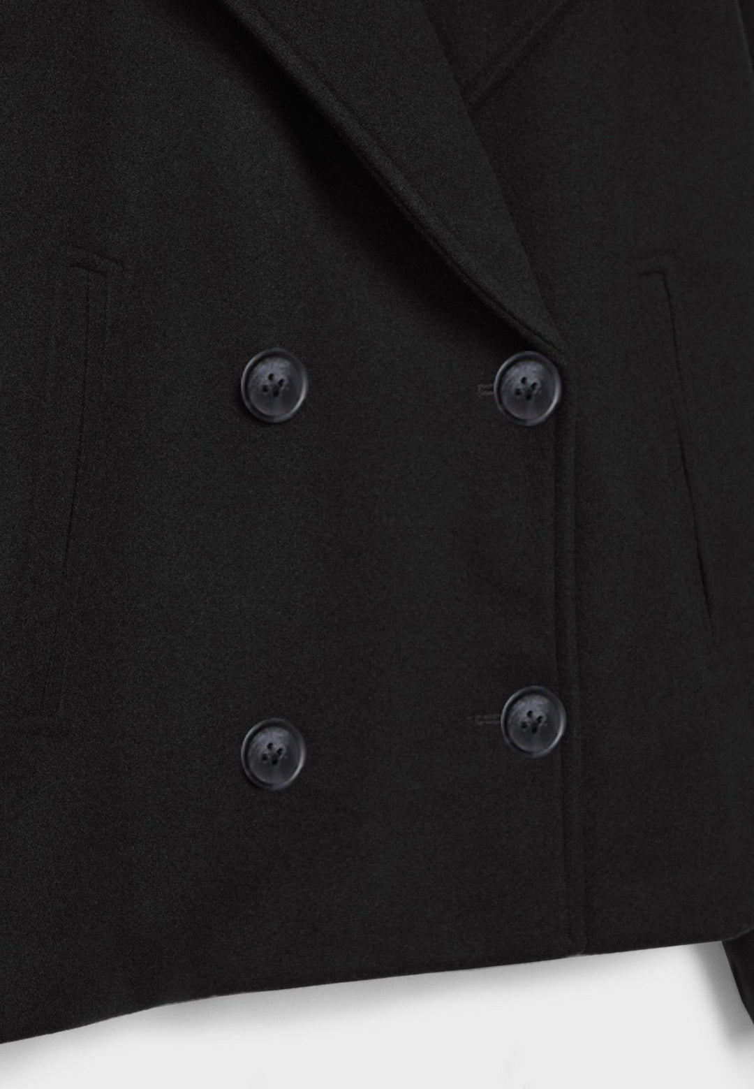 Aveline | Women’s Cropped Coat with Double-Breasted Front