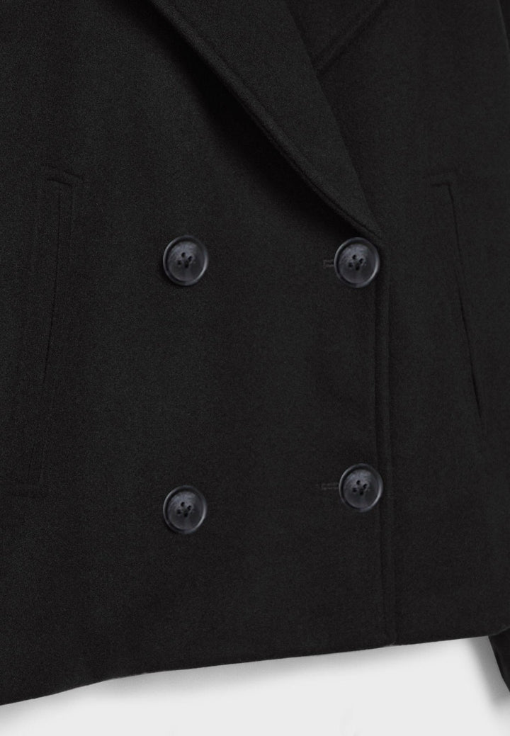 Aveline | Women’s Cropped Coat with Double-Breasted Front
