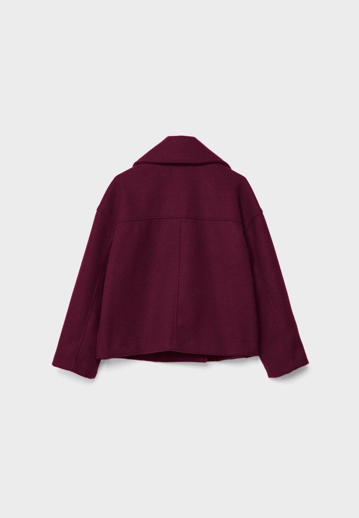 Aveline | Women’s Cropped Coat with Double-Breasted Front