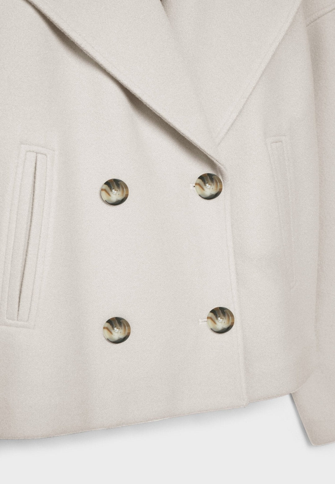 Aveline | Women’s Cropped Coat with Double-Breasted Front