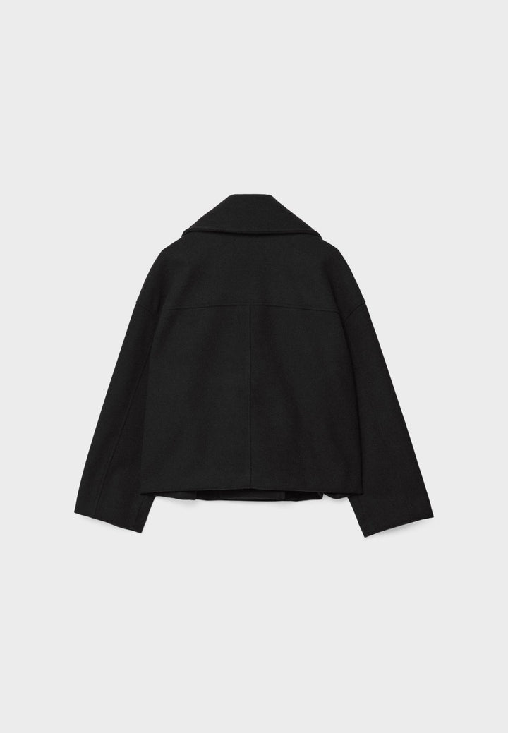 Aveline | Women’s Cropped Coat with Double-Breasted Front