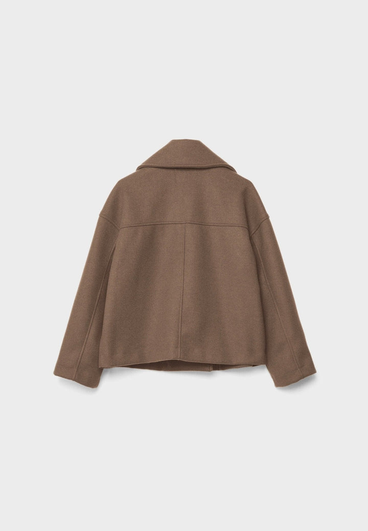 Aveline | Women’s Cropped Coat with Double-Breasted Front