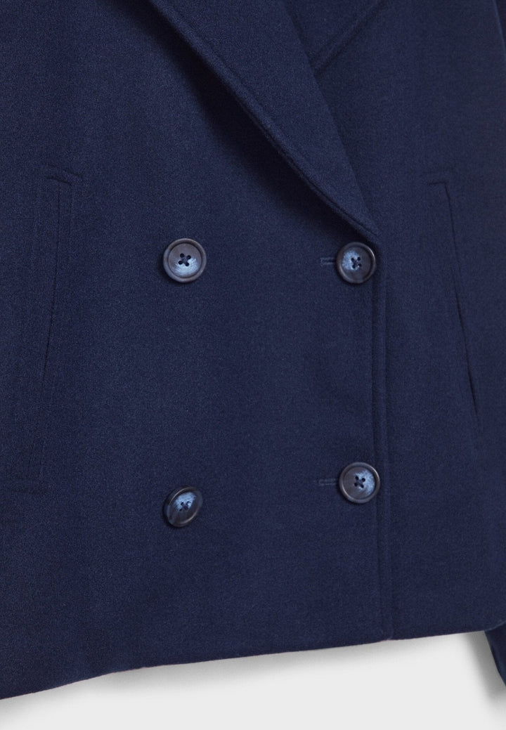 Aveline | Women’s Cropped Coat with Double-Breasted Front