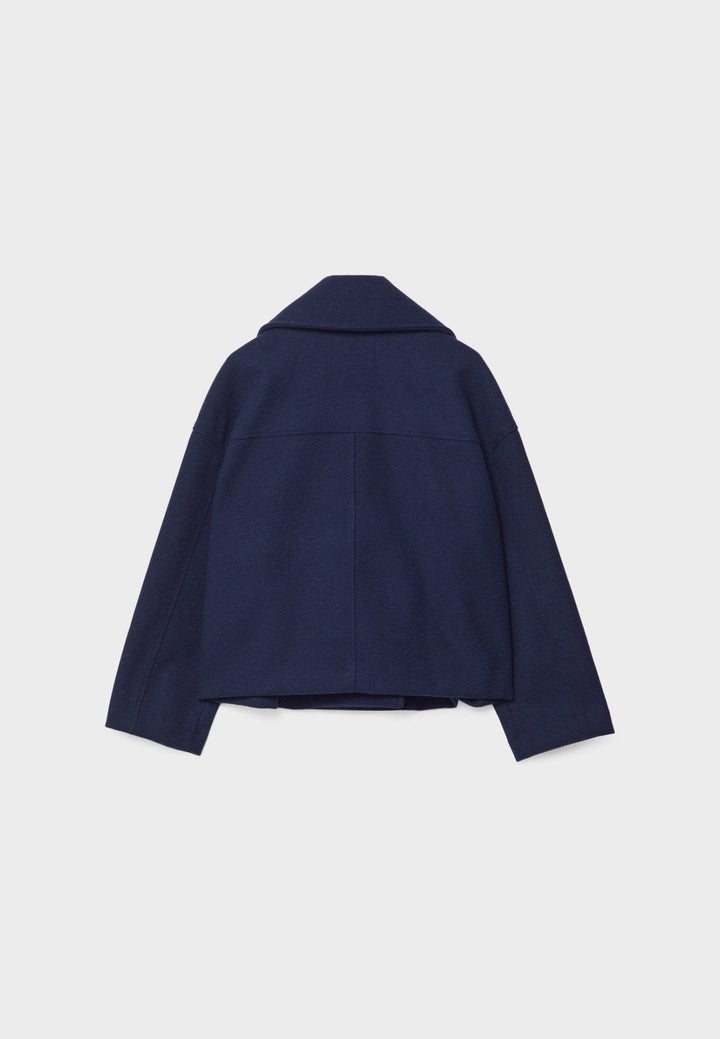 Aveline | Women’s Cropped Coat with Double-Breasted Front