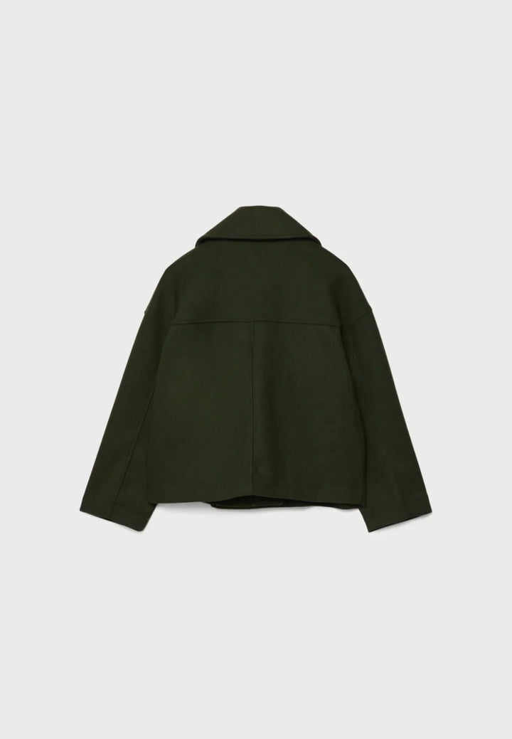 Aveline | Women’s Cropped Coat with Double-Breasted Front
