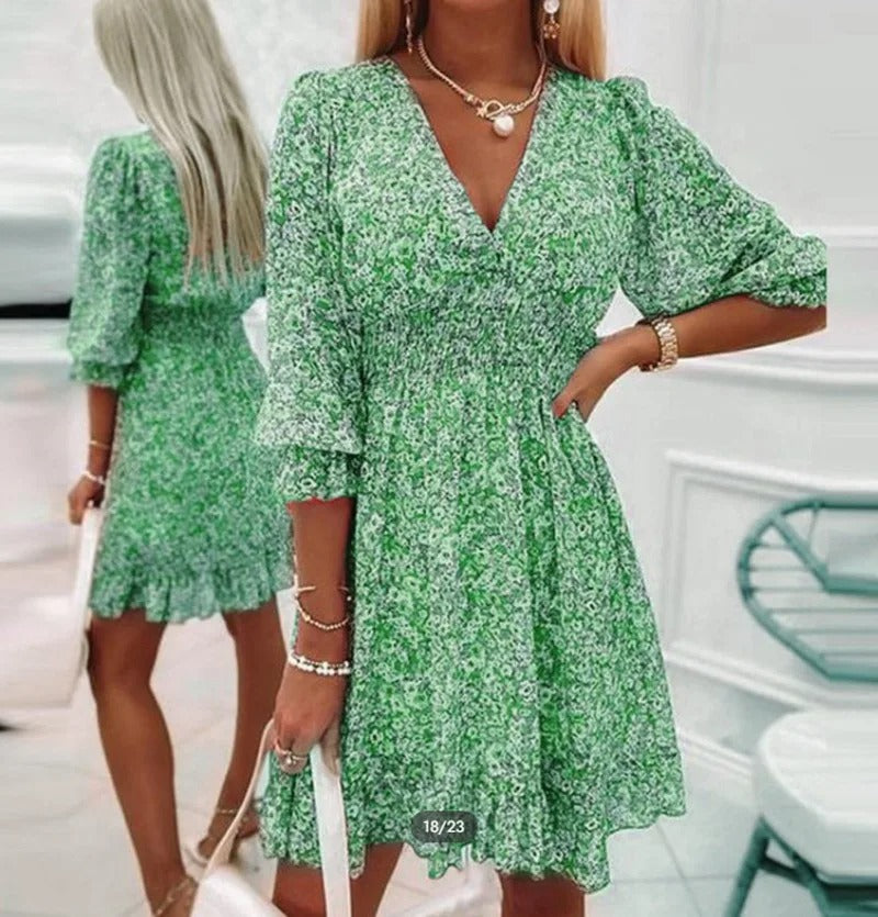 Estella | Women’s Mini Dress featuring a Shirred Torso