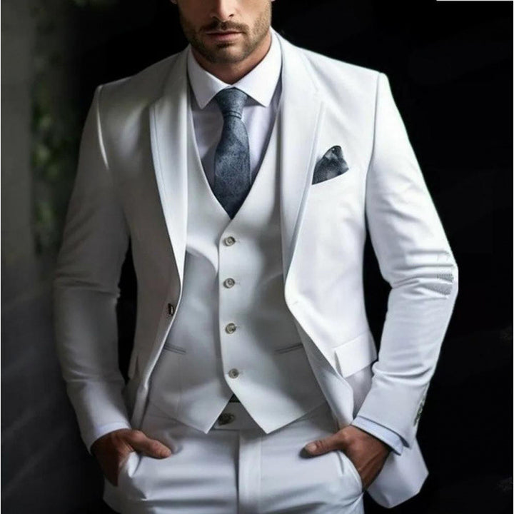 Corvane | Men’s Three-Piece Suit with classic tailored structure