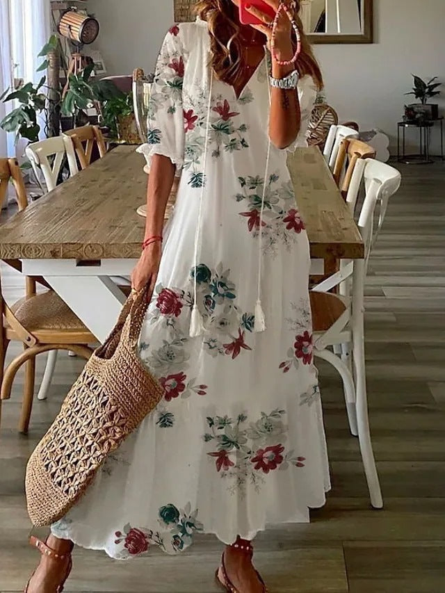 Elvina | Women’s floral maxi dress designed for summer days