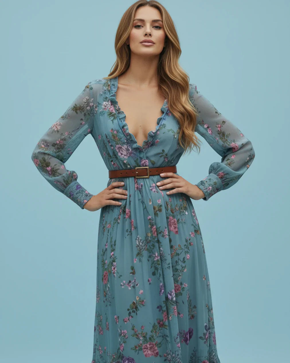 Seraphine | Women’s Maxi Dress featuring embroidered detail