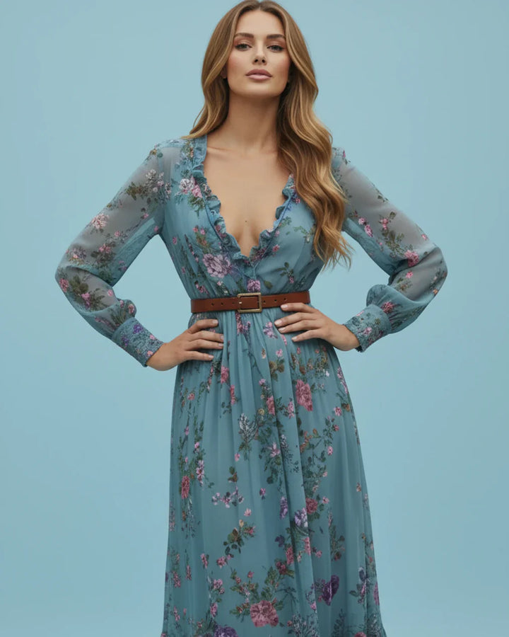 Seraphine | Women’s Maxi Dress featuring embroidered detail